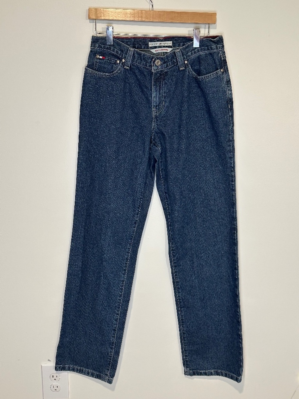 Vintage 90’s Boyfriend Relaxed Fit Straight Leg Tommy Hilfiger Blue Denim Jeans